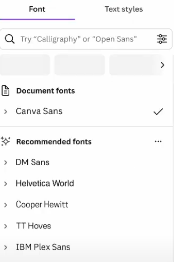 How to Change Font in Canva